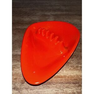 Vintage Mid-Century Modern Anholt Ashtray Orange Melamine Triangle Design